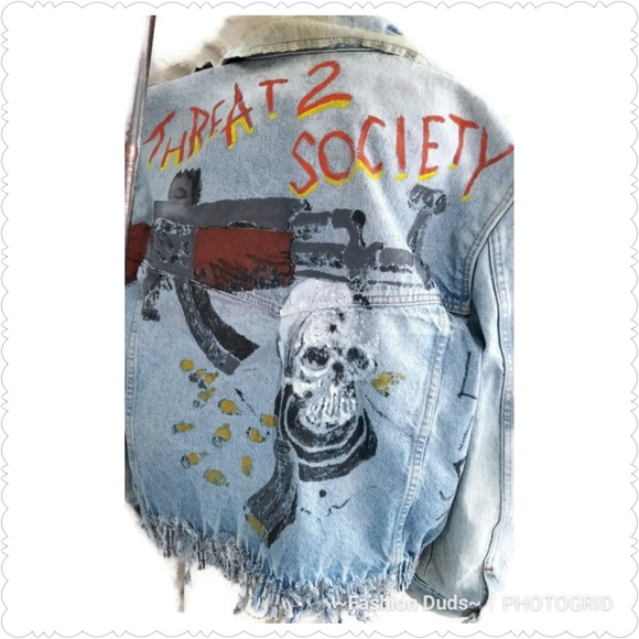 Levi's Other - Levi's Threat 2 Society jacket skull grafitti L